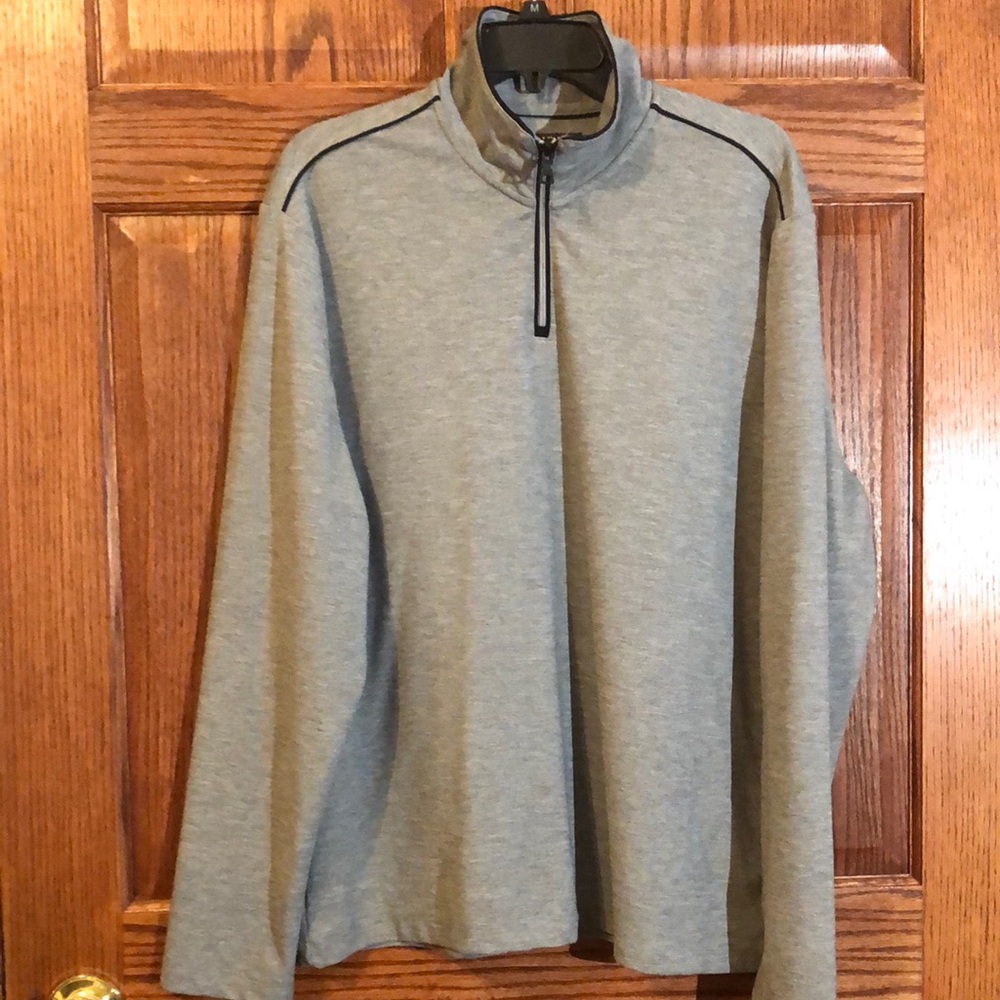 Gray Quarter-Zip Pullover
